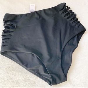 Aerie High Waist Bikini Bottoms Side Slits